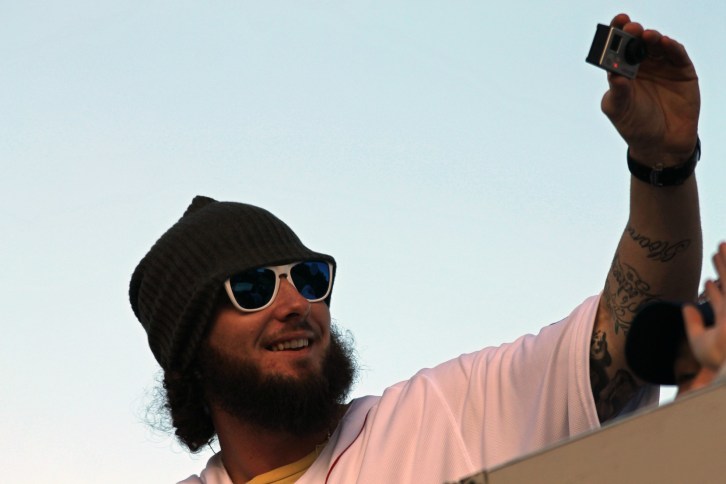 Jarrod Saltalamacchia, Red Sox Rolling Parade, November 2, 2013