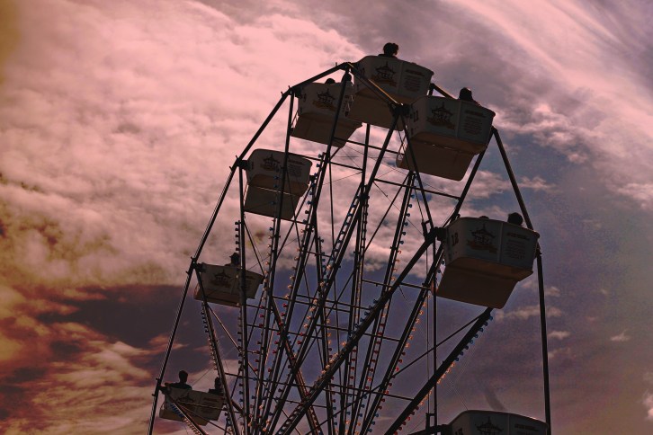 The Ferris Wheel at Sunset