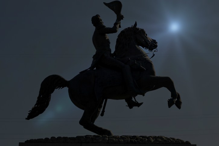 Andrew Jackson by Moonlight, Jackson Square, New Orleans