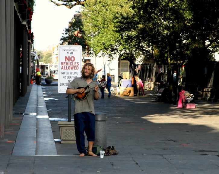 The Street Minstrel, Jackson Square, New Orleans