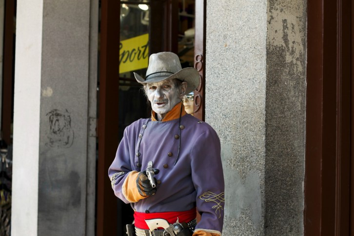 Stick 'Em Up, Jackson Square, New Orleans