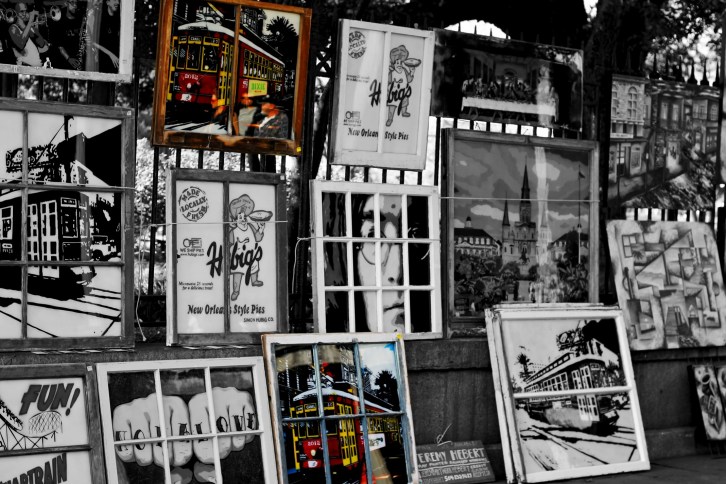 Window Art For Sale, Jackson Square, New Orleans