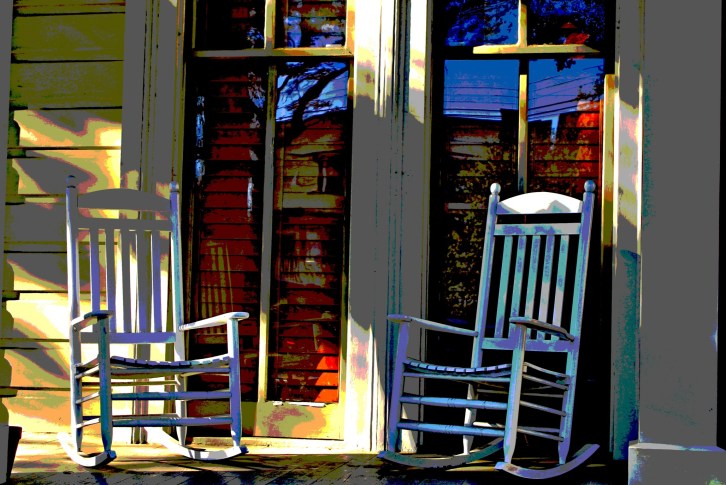 Garden District Rocking Chairs, New Orleans