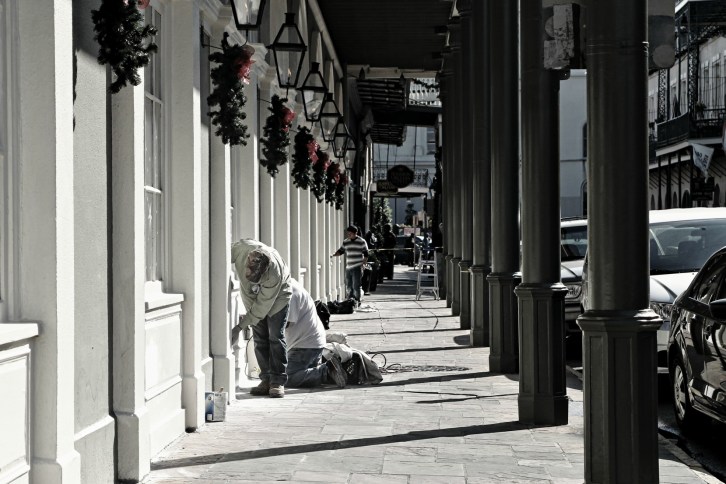 Men at Work, The French Quarter, New Orleans