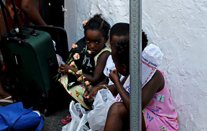 Taking a Break at the Market, Boston, Massachusetts