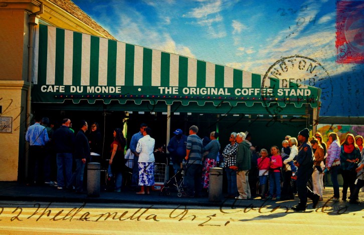 Cafe du Monde 1 Envelope Texture