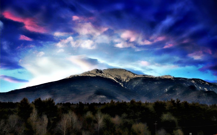 Twin Mountain at Dusk