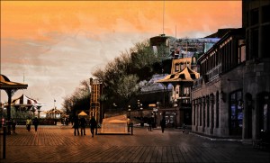 Along the St. Lawrence Boardwalk, Quebec