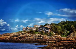 Living On the Shore Line, Perkins Cove, Maine