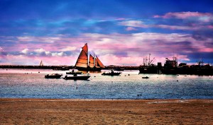 The Tall Ship at Sunset
